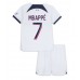 Paris Saint-Germain Kylian Mbappe #7 Replika Babykläder Borta matchkläder barn 2023-24 Korta ärmar (+ Korta byxor)
